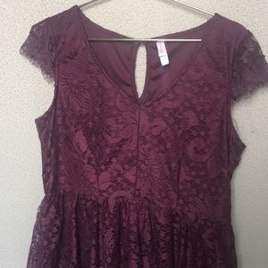 Plum lace dress size XL